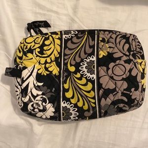 Vera Bradley “Baroque” quilted makeup cosmetic bag